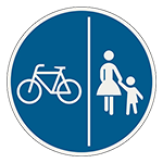 223: Oddelená cestička pre chodcov a cyklistov