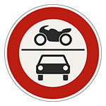 232: Zákaz vjazdu pre všetky motorové vozidlá