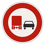 255: Zákaz predchádzania pre nákladné vozidlá