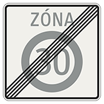 269: Koniec zóny najvyššej dovolenej rýchlosti