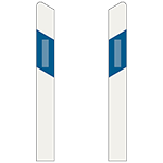 711: Stĺpik s výstrahou (ľavý a pravý)